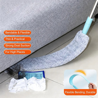 🧹 Flexible Gap Duster – Microfiber Cleaning Brush for Hard-to-Reach Spaces, Under Sofa & Bed Dust Cleaner