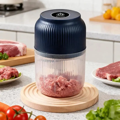 💕Hot sale 49% OFF⚡ Mini Electric Food Shredder – Portable USB Meat Grinder & Garlic Chopper