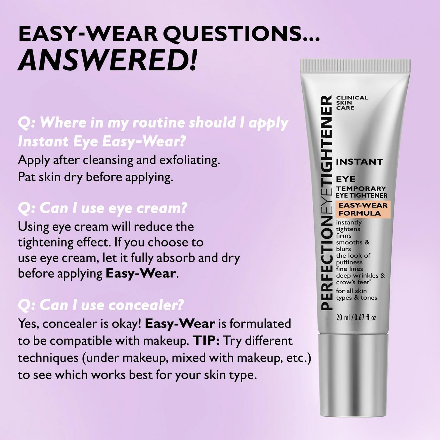 🌸 Instant Eye Tightener Easy-Wear Formula With Brush Free! ✨ Firming Effect Lasts All Day