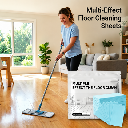 100 Piece Floor Cleaning Tablets Multi-Surface Antibacterial Cleaner for Hardwood, Tile & Laminate