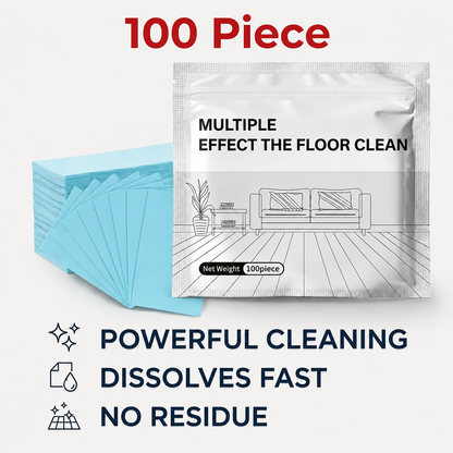 100 Piece Floor Cleaning Tablets Multi-Surface Antibacterial Cleaner for Hardwood, Tile & Laminate