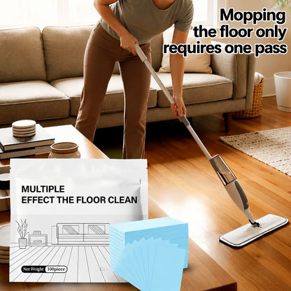 100 Piece Floor Cleaning Tablets Multi-Surface Antibacterial Cleaner for Hardwood, Tile & Laminate