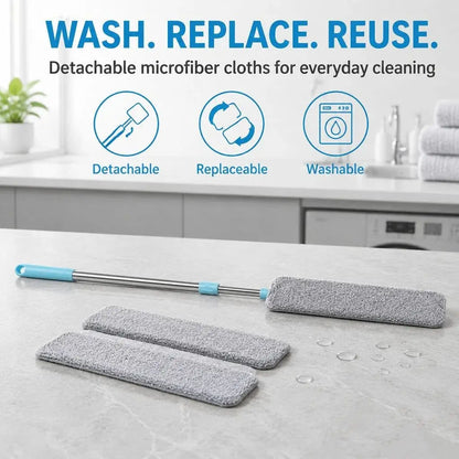 🧹 Flexible Gap Duster – Microfiber Cleaning Brush for Hard-to-Reach Spaces, Under Sofa & Bed Dust Cleaner