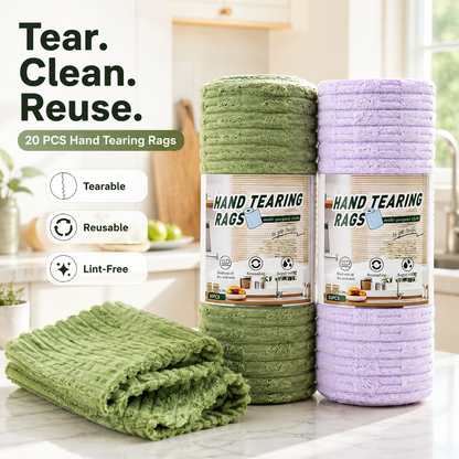 🧽Reusable Antibacterial Cleaning Cloths – Heavy-Duty, Super Absorbent, Lint-Free & Streak-Free