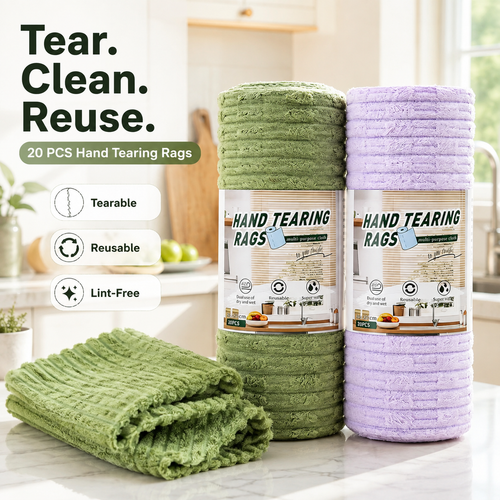 🧽Reusable Antibacterial Cleaning Cloths – Heavy-Duty, Super Absorbent, Lint-Free & Streak-Free