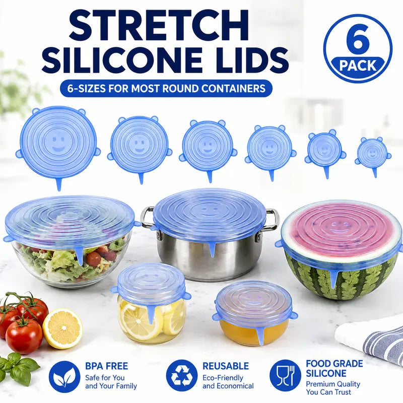 🔥Limited 50% OFF|50K+ SOLD!🔥Silicone Stretch Lids