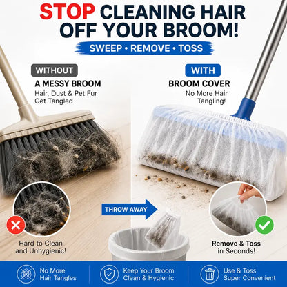 🏡 Sweep Cleaner In Seconds — Disposable Broom Covers For A Fresher Home ✨
