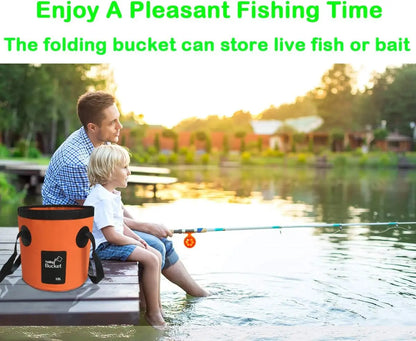 ⏳Time-Limited Special⏰Portable Folding Bucket for Outdoor Camping and Fishing