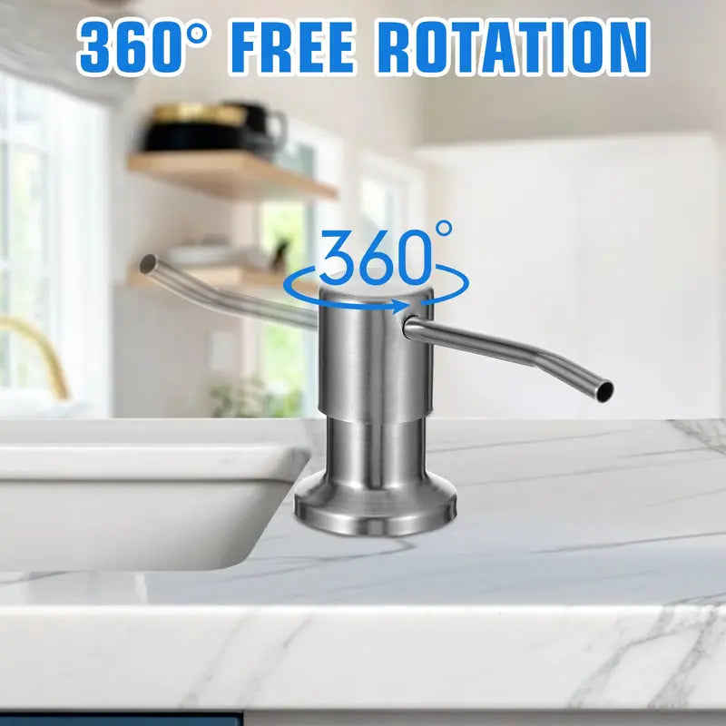 Kitchen sink detergent dispenser,  suitable for kitchens and bathrooms