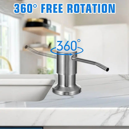 Kitchen sink detergent dispenser,  suitable for kitchens and bathrooms