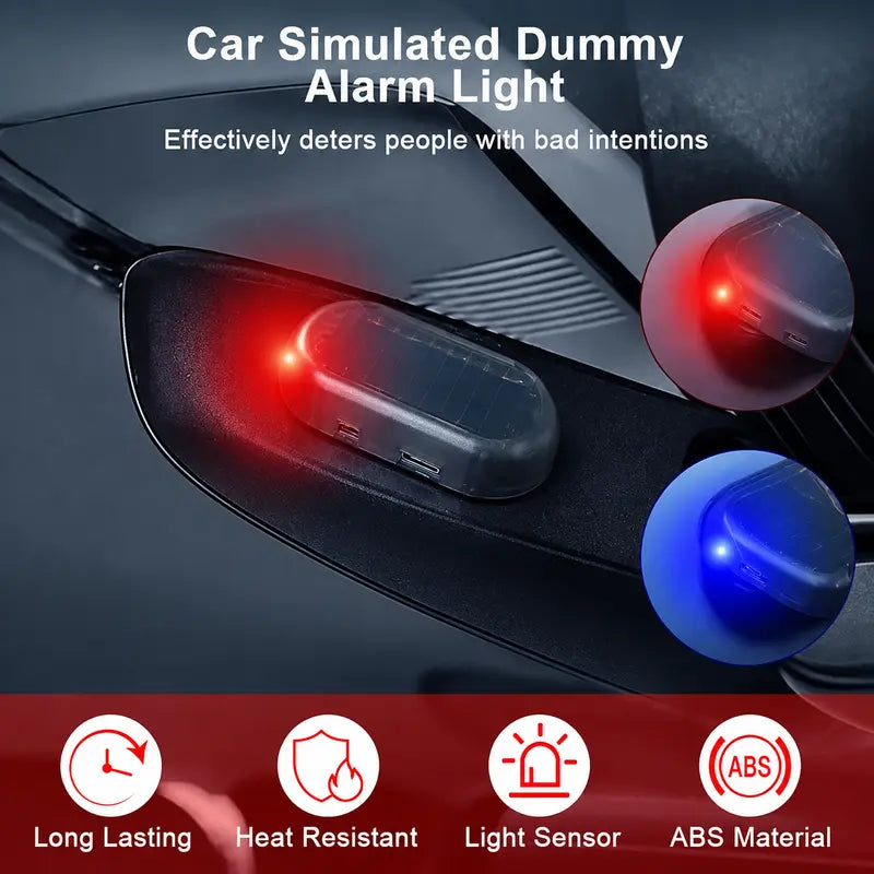 ☀️🚨 Solar Anti-Theft Car Alarm Light – Bright Flashing Deterrent, No Wiring Needed