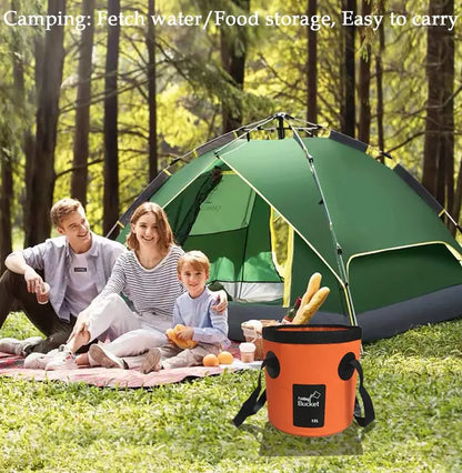 ⏳Time-Limited Special⏰Portable Folding Bucket for Outdoor Camping and Fishing