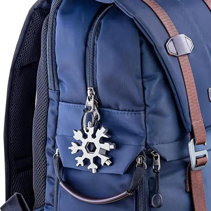 ❄️ 18-in-1 Snowflake Multi-Tool 🔧 Portable, Handy & Ready Anywhere