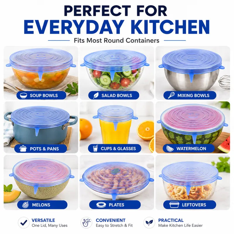 🔥Limited 50% OFF|50K+ SOLD!🔥Silicone Stretch Lids