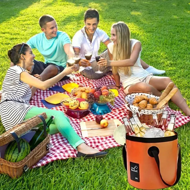 ⏳Time-Limited Special⏰Portable Folding Bucket for Outdoor Camping and Fishing