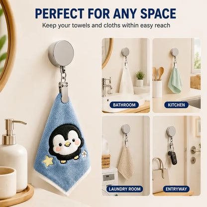 Retractable Towel Clip, Self Retracting Towel Holder