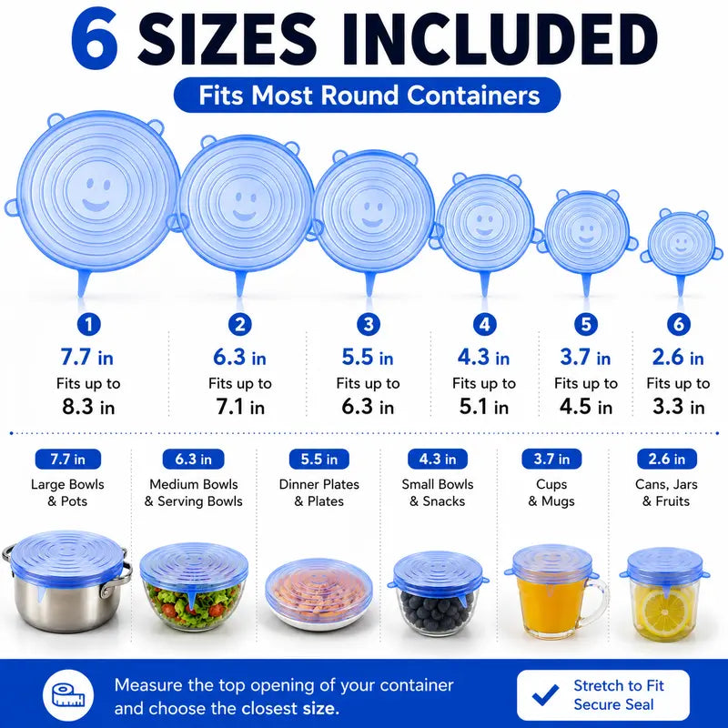 🔥Limited 50% OFF|50K+ SOLD!🔥Silicone Stretch Lids