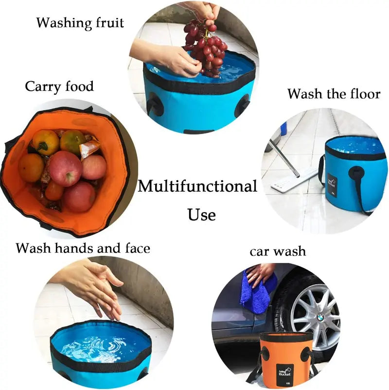 ⏳Time-Limited Special⏰Portable Folding Bucket for Outdoor Camping and Fishing