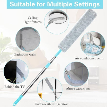 🧹 Flexible Gap Duster – Microfiber Cleaning Brush for Hard-to-Reach Spaces, Under Sofa & Bed Dust Cleaner