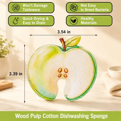 🍋 Cute Fruit Scrub Sponges – Rich Lather, Gentle Cleaning & Quick-Dry Kitchen Essentials ✨