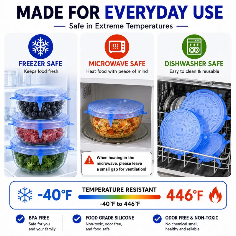 🔥Limited 50% OFF|50K+ SOLD!🔥Silicone Stretch Lids