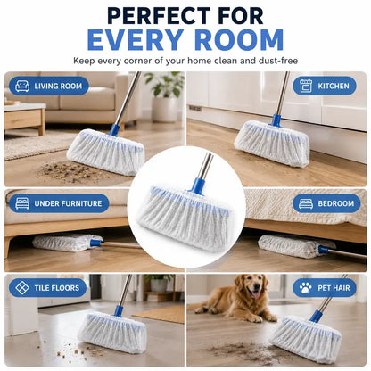 🏡 Sweep Cleaner In Seconds — Disposable Broom Covers For A Fresher Home ✨