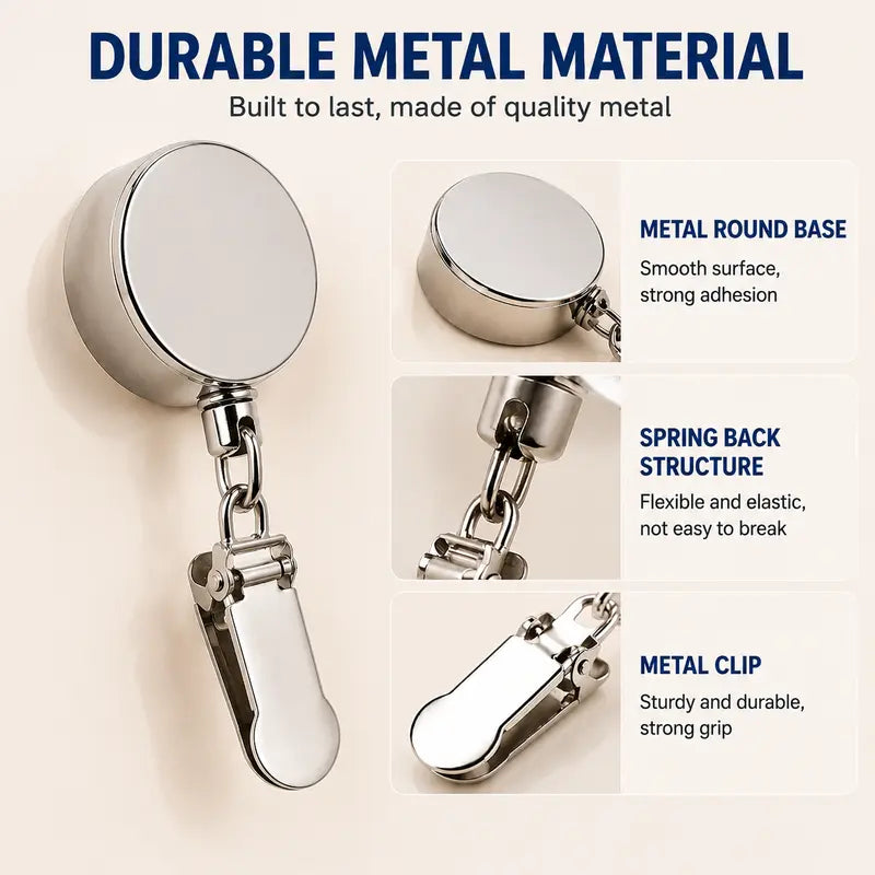 Retractable Towel Clip, Self Retracting Towel Holder