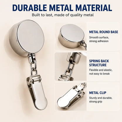 Retractable Towel Clip, Self Retracting Towel Holder