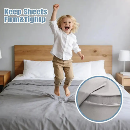 4-Pack Heavy Duty Bed Sheet Clips, Locking Mattress Corner Holders👔