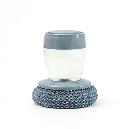 🫧 Press & Scrub Soap-Dispensing Dish Brush + 3 Replaceable Heads ✨