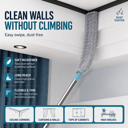 🧹 Flexible Gap Duster – Microfiber Cleaning Brush for Hard-to-Reach Spaces, Under Sofa & Bed Dust Cleaner