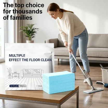 100 Piece Floor Cleaning Tablets Multi-Surface Antibacterial Cleaner for Hardwood, Tile & Laminate