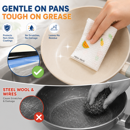✨ Reusable Cleaning Cloths – Lint-Free & Super Absorbent 🧽