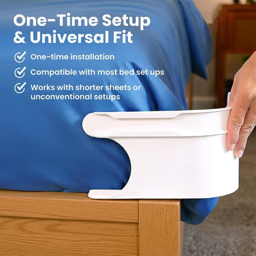 4-Pack Heavy Duty Bed Sheet Clips, Locking Mattress Corner Holders👔