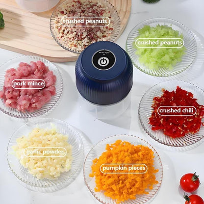 💕Hot sale 49% OFF⚡ Mini Electric Food Shredder – Portable USB Meat Grinder & Garlic Chopper