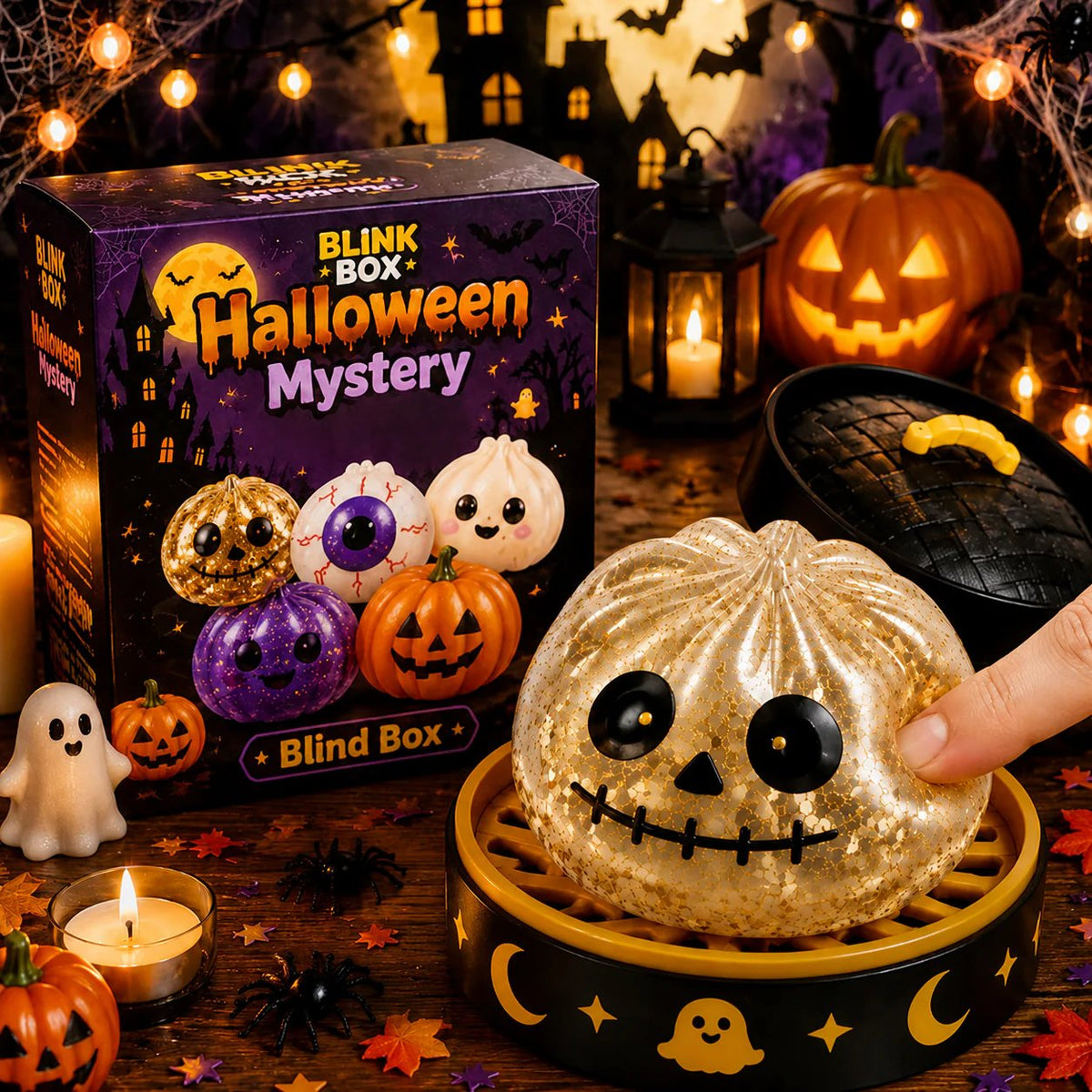 🎃Hot Sale 50% OFF🔥- Cute Halloween Scary Ghost Maruko Squeeze Toy Set