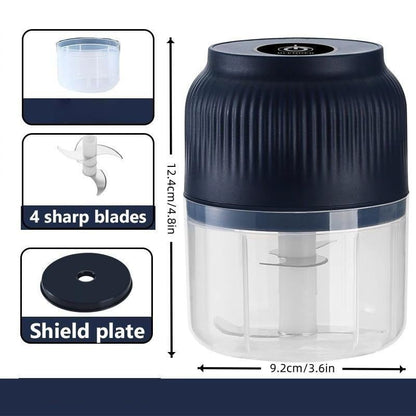 💕Hot sale 49% OFF⚡ Mini Electric Food Shredder – Portable USB Meat Grinder & Garlic Chopper