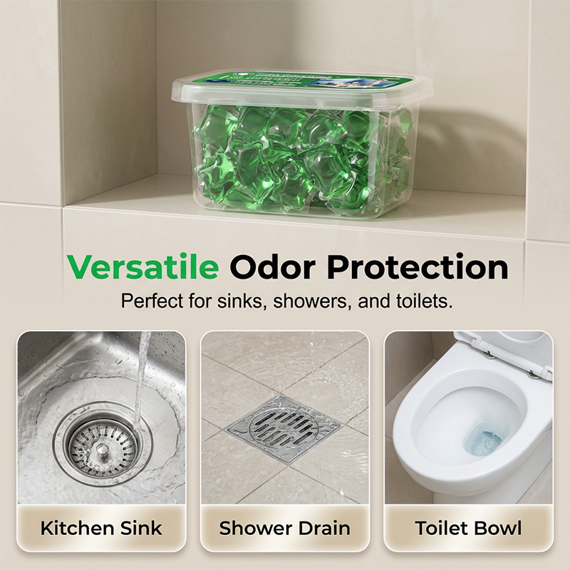 🥳2026 HOT SALE🥳Drain Deodorizer Pods – Bio‑enzyme formula neutralizes smells at the source. Instant fresh scent, no harsh chemicals. Say goodbye to embarrassing odours. 🚰✅