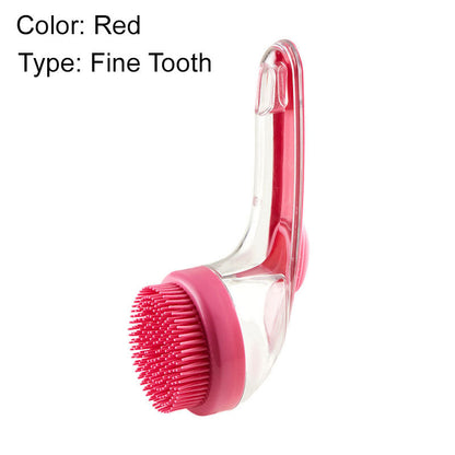 ⏰ LIMITED-TIME DEAL BUY 1 GET 1 FREE🛁🐾 2 in 1 Pet Bath Brush with Soap Dispenser – Long Handle, No Bending 🧼✨