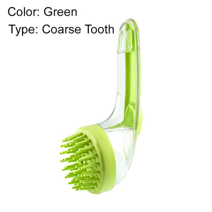 ⏰ LIMITED-TIME DEAL BUY 1 GET 1 FREE🛁🐾 2 in 1 Pet Bath Brush with Soap Dispenser – Long Handle, No Bending 🧼✨