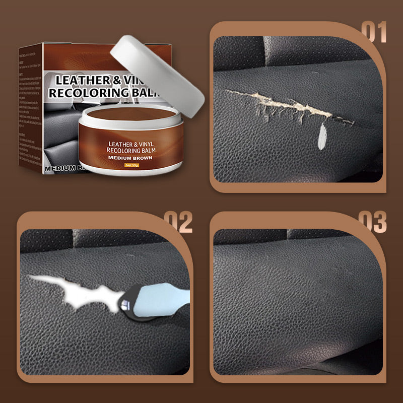 🛋️✨ Leather Repair Paste – Restore Scratches & Scuffs, Refresh Worn Leather 🛡️