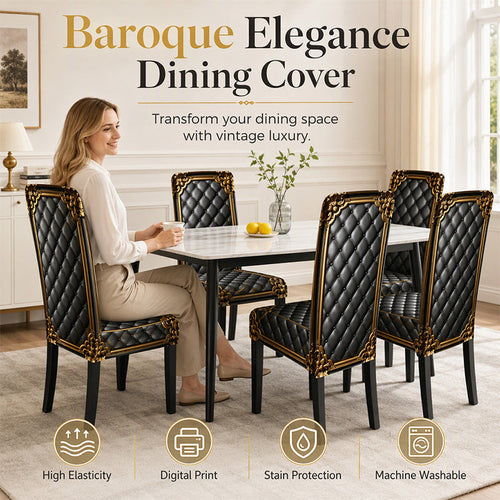 🔥Washable Stretch Baroque Chair Cover✨