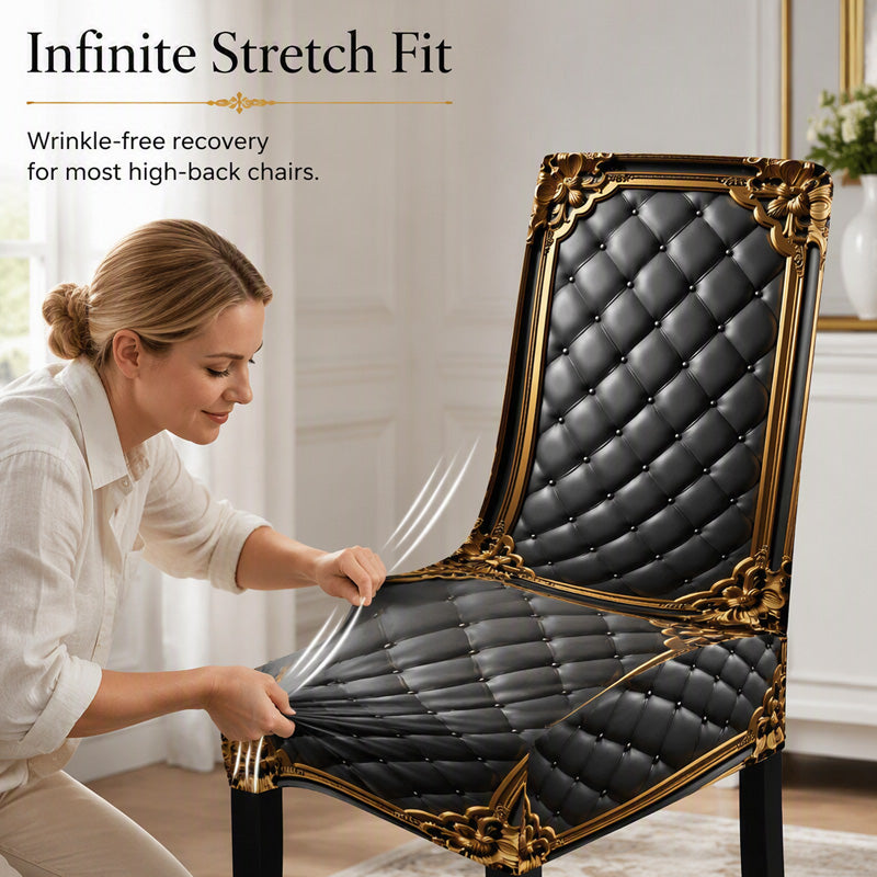 🔥Washable Stretch Baroque Chair Cover✨