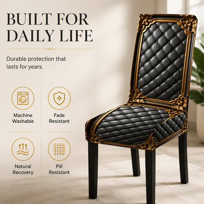 🔥Washable Stretch Baroque Chair Cover✨