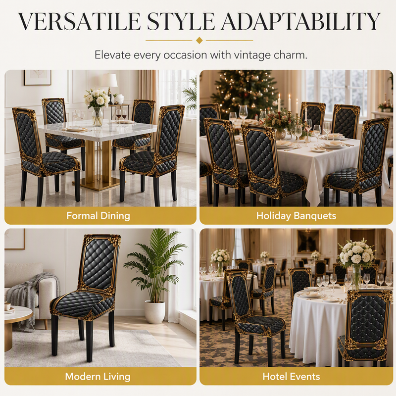 🔥Washable Stretch Baroque Chair Cover✨