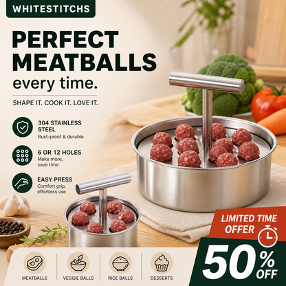 📢📢50% OFF !! ⏰Kitchen Stainless Steel Meatball Mould